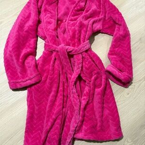 Just Love Vibrant Pink Fleece Robe